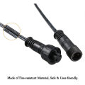 Extension Cord Black Outdoor 3.3 ft Cable with Male and Female Connectors for SMY LED Deck Lights